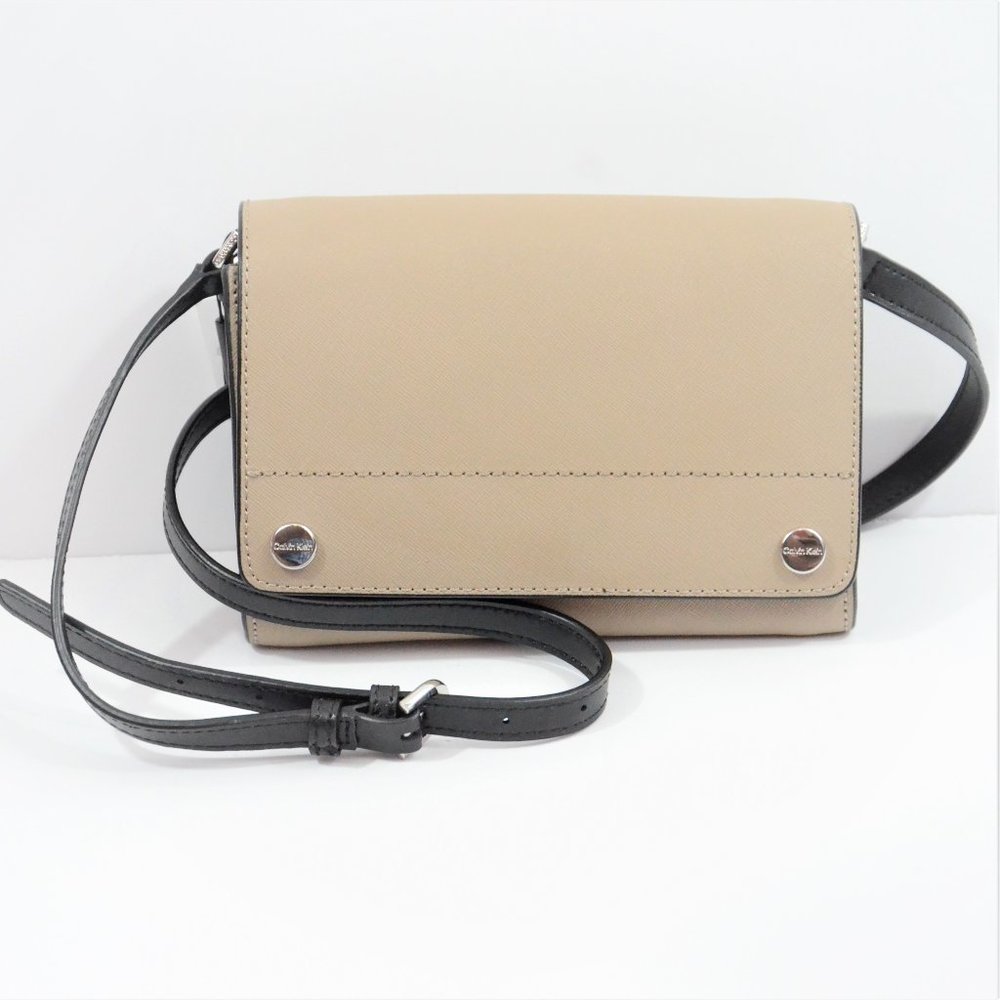 Calvin Klein Saffiano Leather Small Crossbody